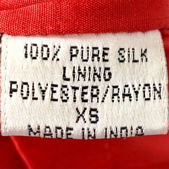 Andretta Donatello Red Gown XS Slit Mesh Beaded Detail Drama Glam Prom Pageant - Picture 9 of 10